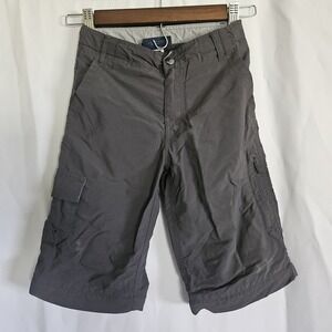 REI Boys Cargo Outdoor Camp Shorts Size XS (6-7) Grey Cargo